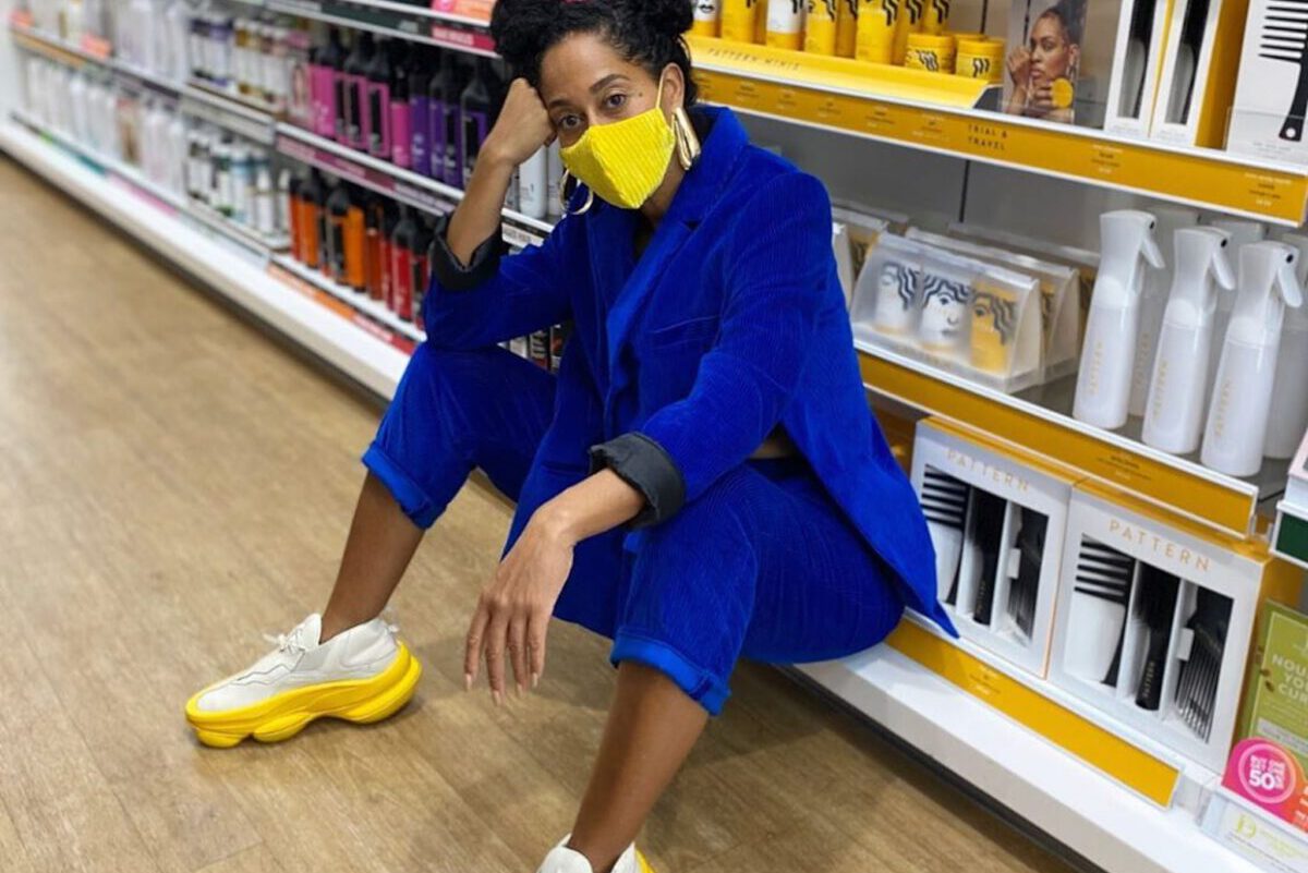 Outfit Obsession: Tracee Ellis Ross’s Next Level Sneakers and Face Mask Combo