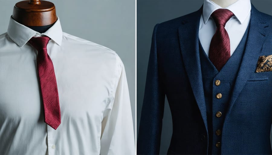 Side-by-side comparison of traditional and adaptive professional women's clothing showing innovative closure solutions