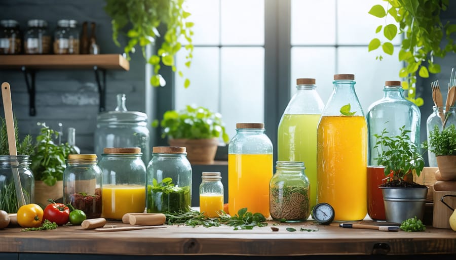 Essential tools and ingredients needed for DIY beauty fermentation