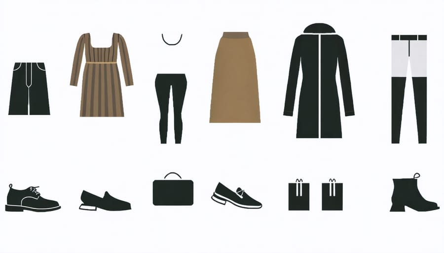 Visual guide demonstrating climate-smart layering combinations with sustainable clothing pieces