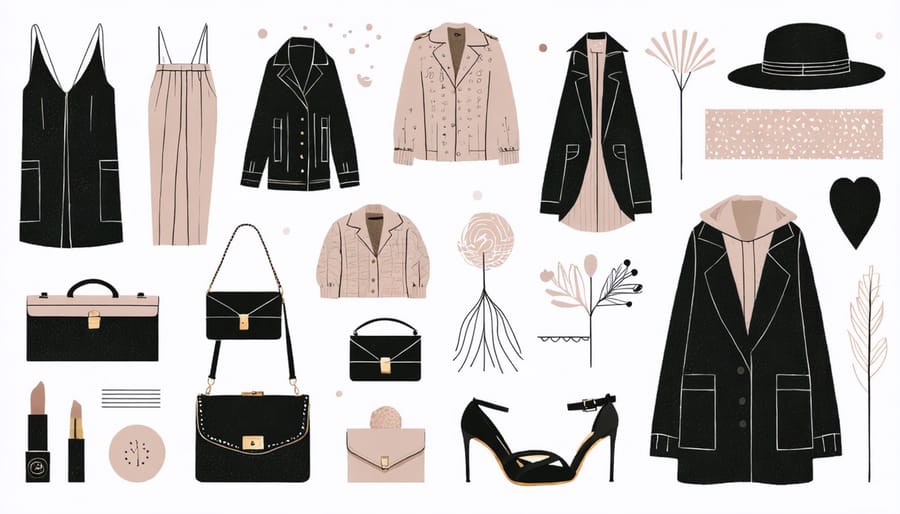 Social media fashion trend collage showing multiple influencers and popular clothing styles