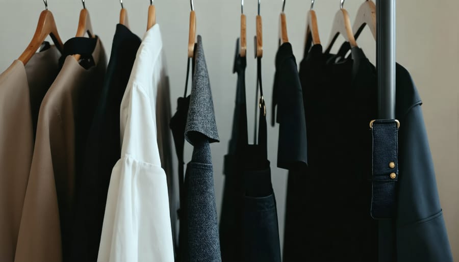 Sustainable fashion capsule wardrobe with eco-certification badges