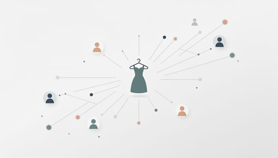 Hands holding smartphones showing digital network connections symbolizing link building relationships