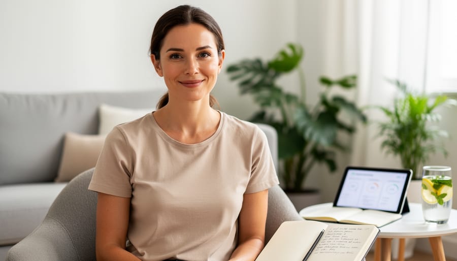 Close-up profile of woman with radiant glowing skin showing natural healthy beauty